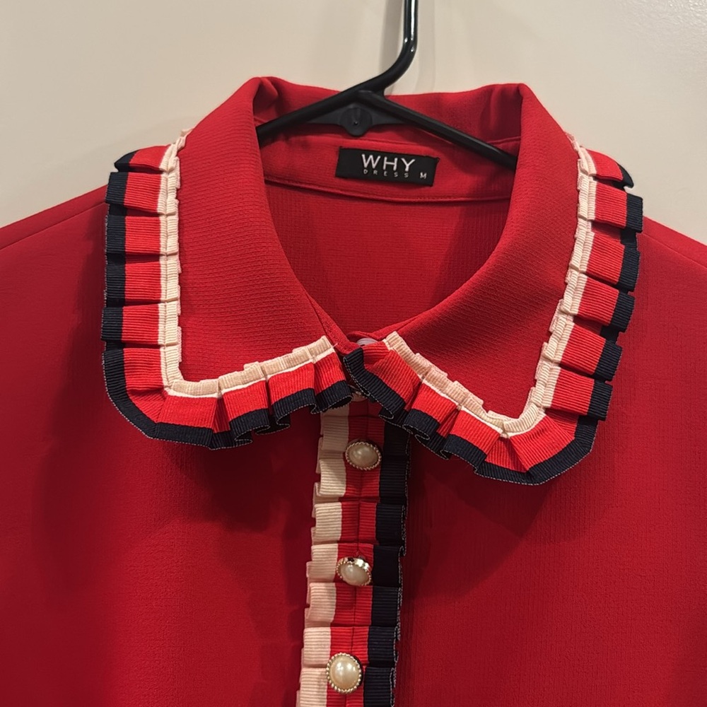 Vintage style red, white and blue dress ❤️🤍💙 - Picture 3 of 11